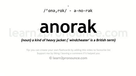 anoralk|Anorak (slang)